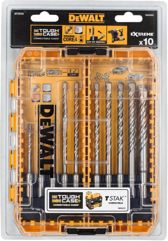 Zestaw wierteł SDS Plus DeWalt 10 szt.