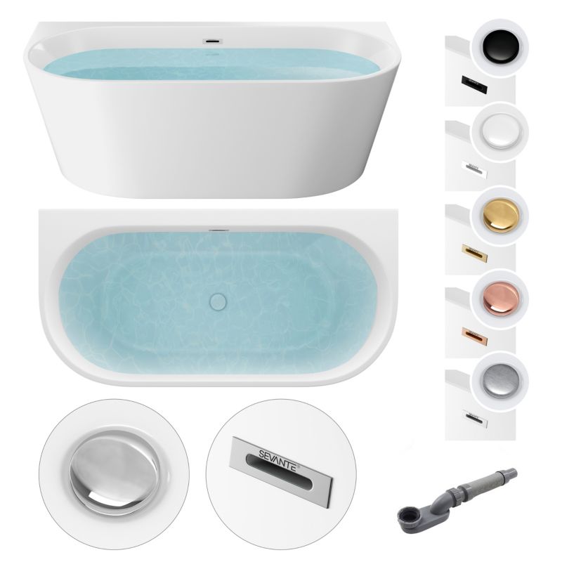 Wanna wolnostojąca biała Loge Sevante 170x90 cm 1 szt.