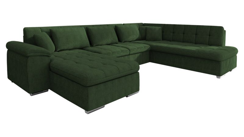 Narożnik MIRJAN 24 Niko Sztruks lewy ciemnozielony 1 szt.