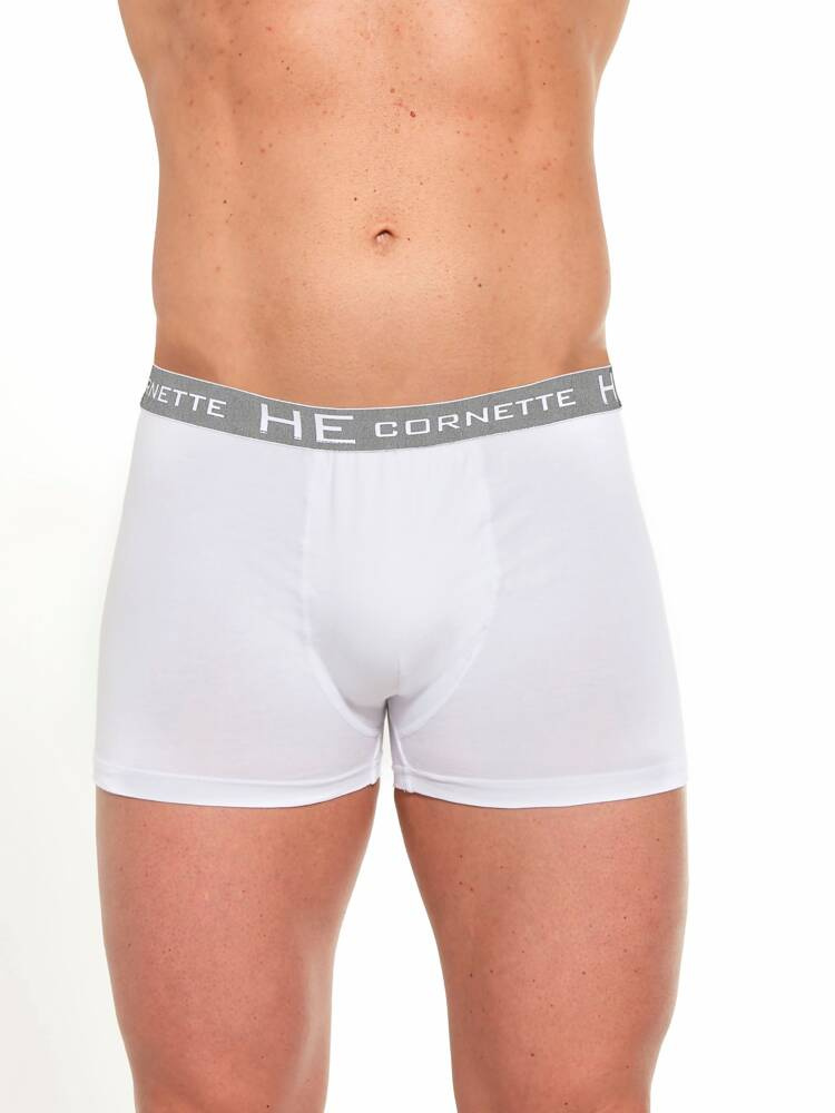 Bokserki Męskie z szeroką gumą High Emotion | Cornette | HE 503/WHT | Białe