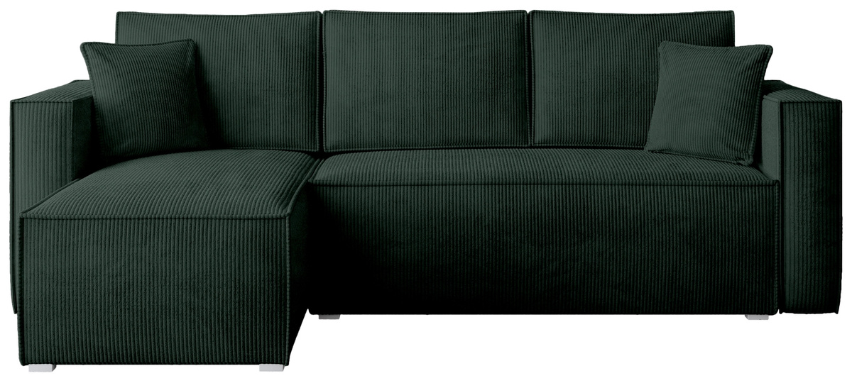 Nowoczesny rozkładany narożnik z funkcją spania TOP sztruks