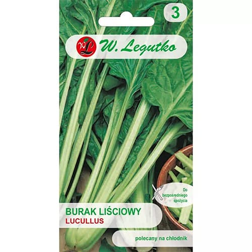 1 szt, Burak lisciowy Lucullus - Nasiona: Ilość w opakowaniu: 5 g