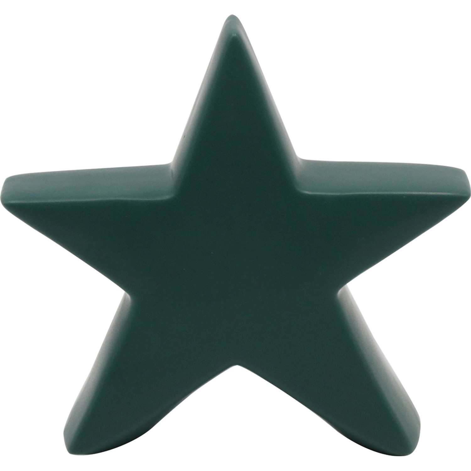 Dekoracja ceramiczna GWIAZDA L ciemnozielona - wys. 18 cm