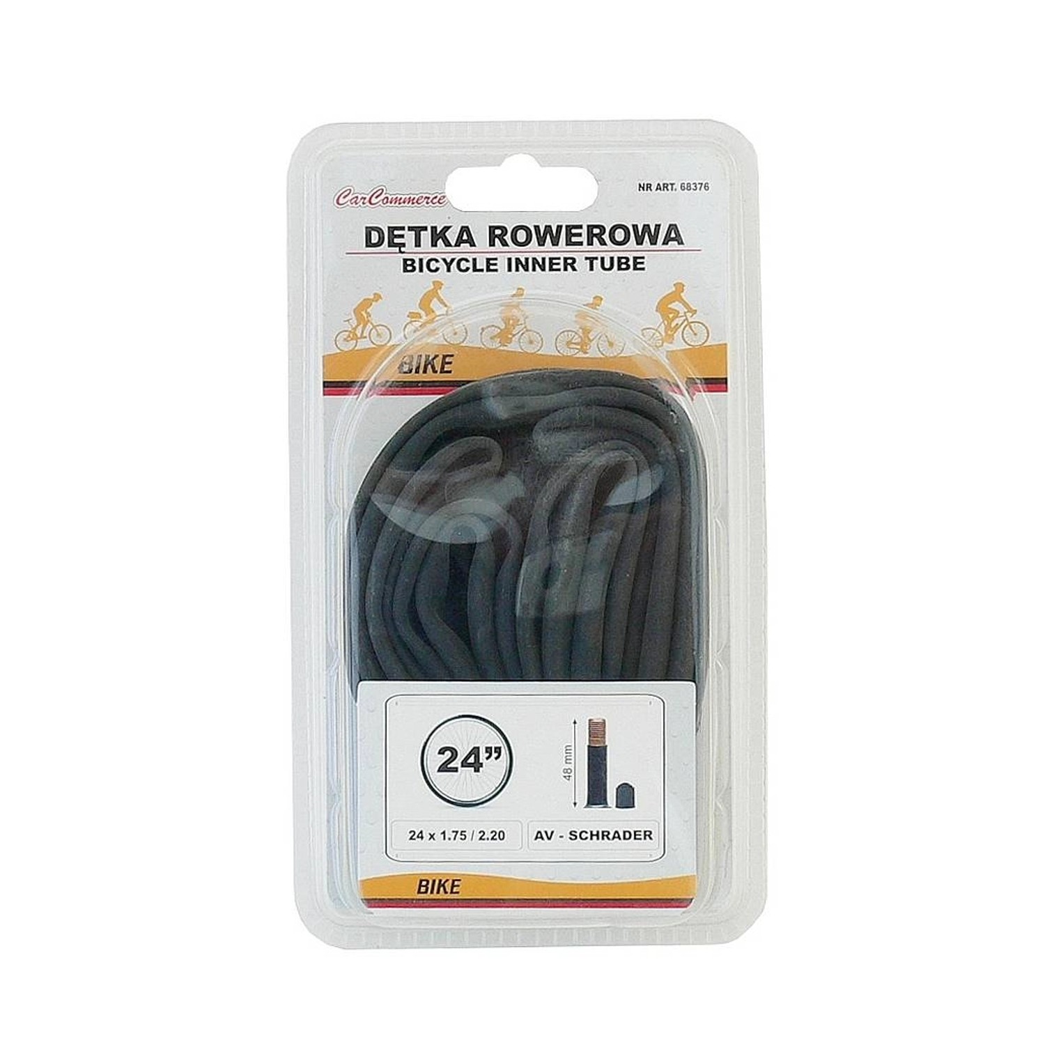 CarCommerce Dętka rowerowa 24 cale 1,75/2,2 cm