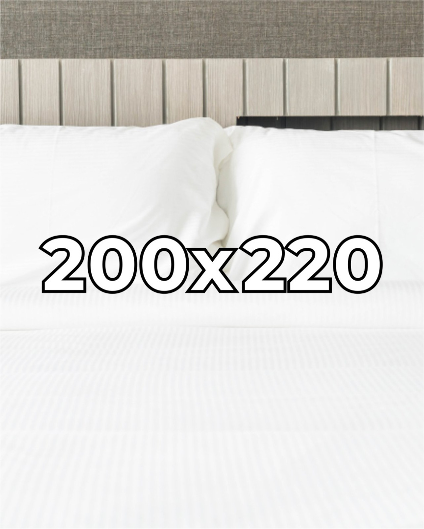 Prześcieradło hotelowe Adamaszek 200x220 cm, 100% bawełna 145 g