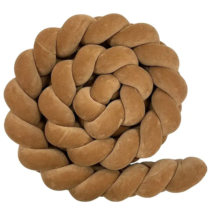 Ochraniacz warkocz welur Karmelowy LU - 160 cm