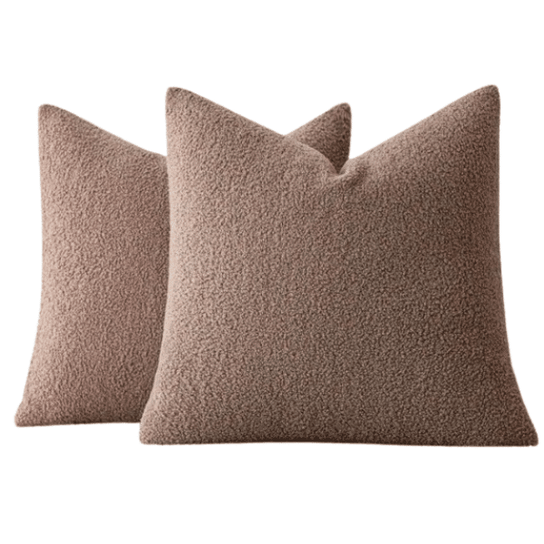 Pluszowa poszewka na poduszkę brown NS - 40x40