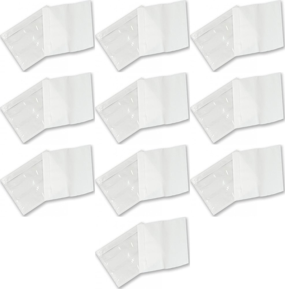 10x Koperty kurierskie/kangurki/przylgi NC, C6, z paskiem HK, 100 sztuk, przezroczysty