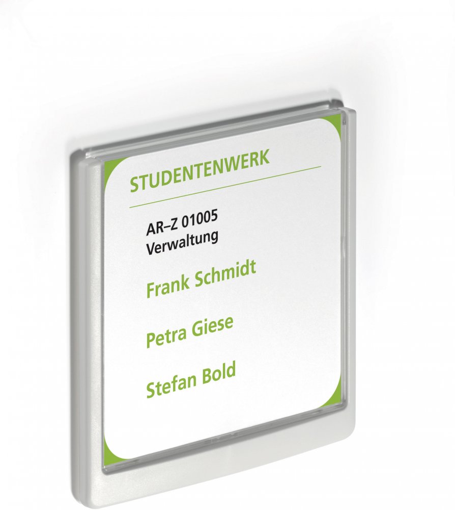 Tabliczka przydrzwiowa Durable Click Sign, 149x105.5mm, biały