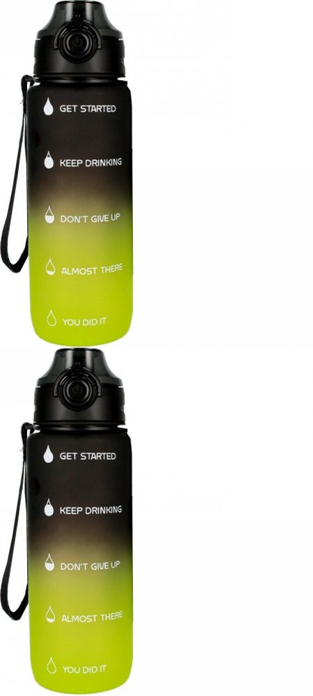 2x Bidon na wodę Starpak, 750ml, zielono-czary