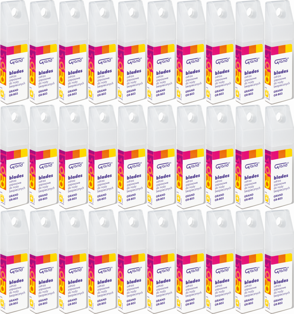 30x Ostrza wymienne Grand, do noża bezpiecznego GR-B03, 10 sztuk