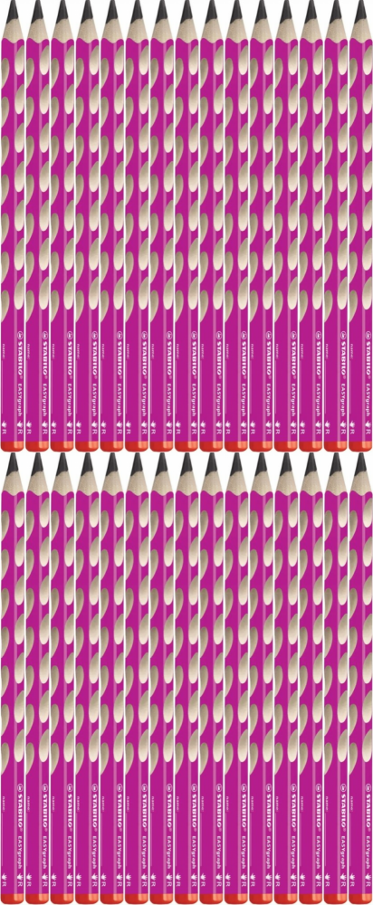48x Ołówek Stabilo EASYgraph, HB, dla praworęcznych, różowy