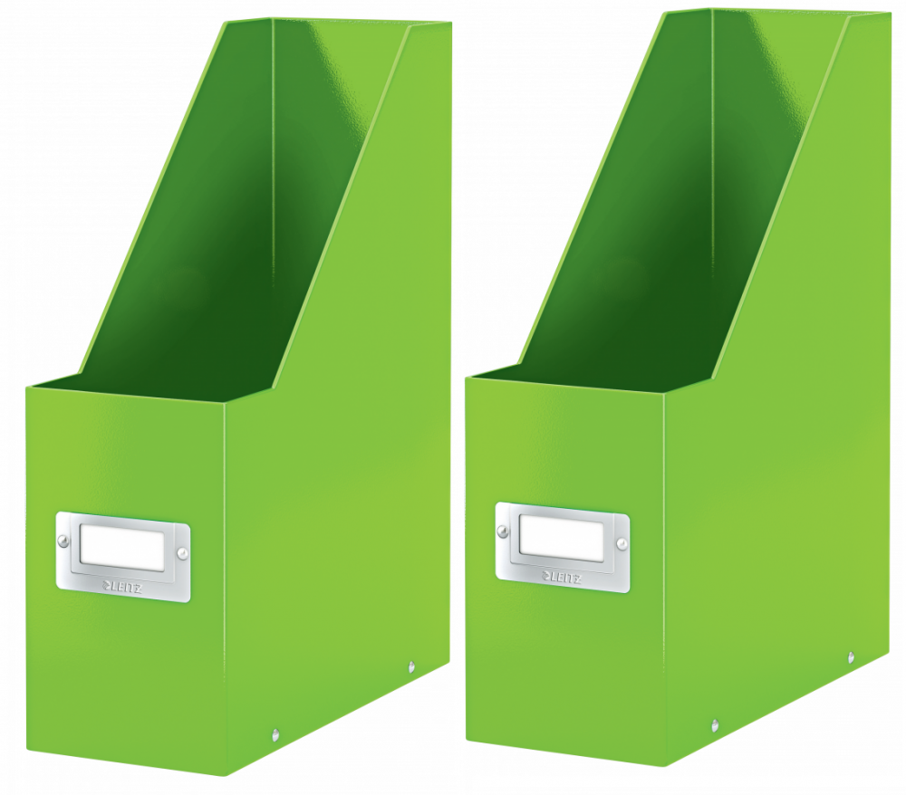 2x organizer Leitz Wow Click&Store, A4, 95mm, do 950 kartek, zielony metalik