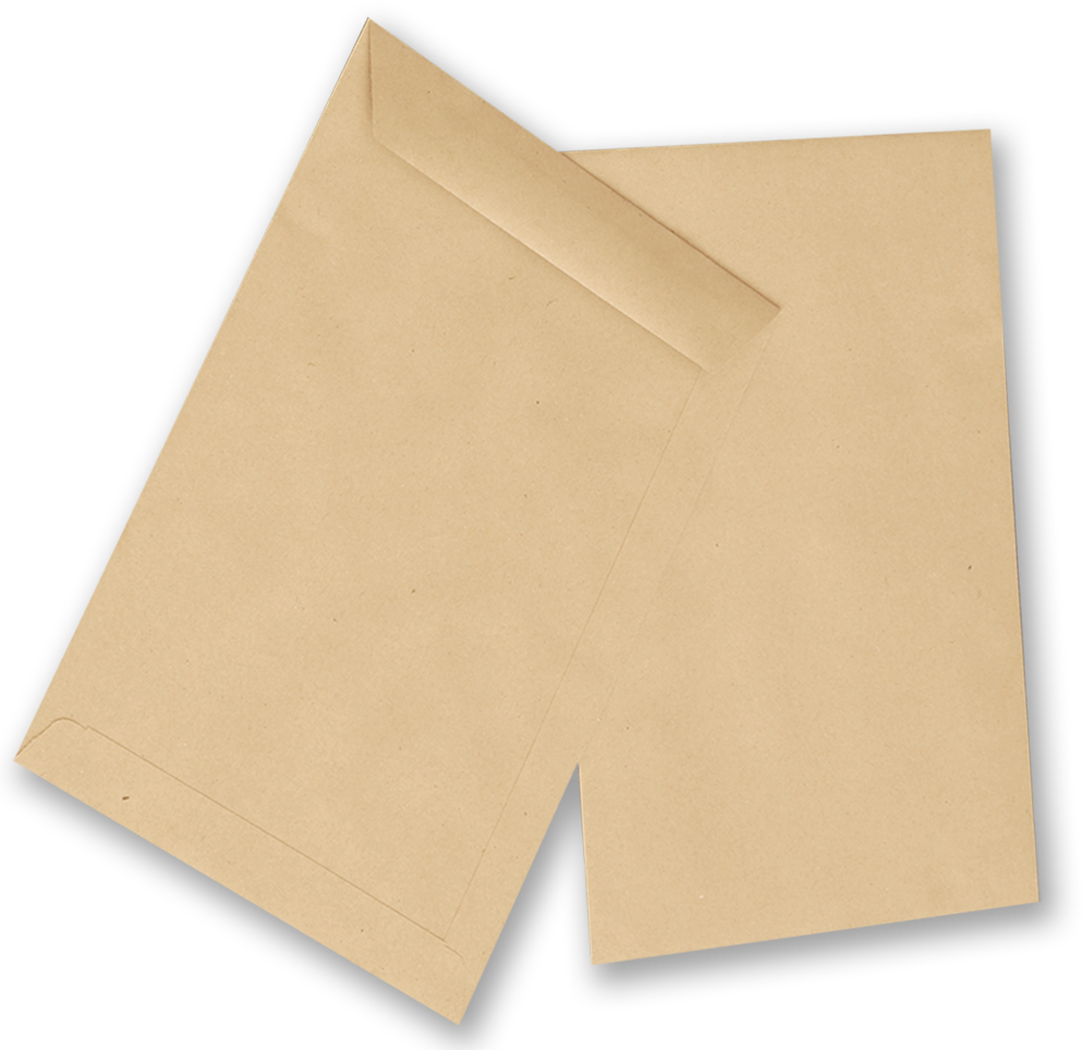 2x Koperta standardowa NC, C4 klejona na mokro NK, 50 sztuk, brązowy