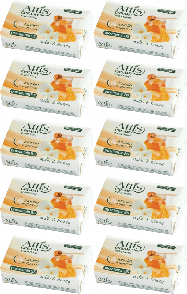 10x Mydło w kostce Gold Drop Attis, Creamy, 100g