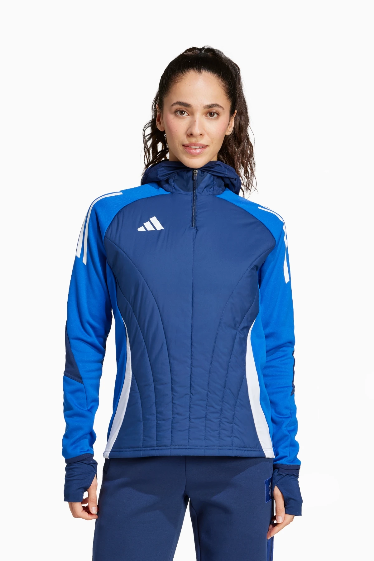 Bluza adidas Tiro 24 Competition Winterized Top Damska - Granatowy