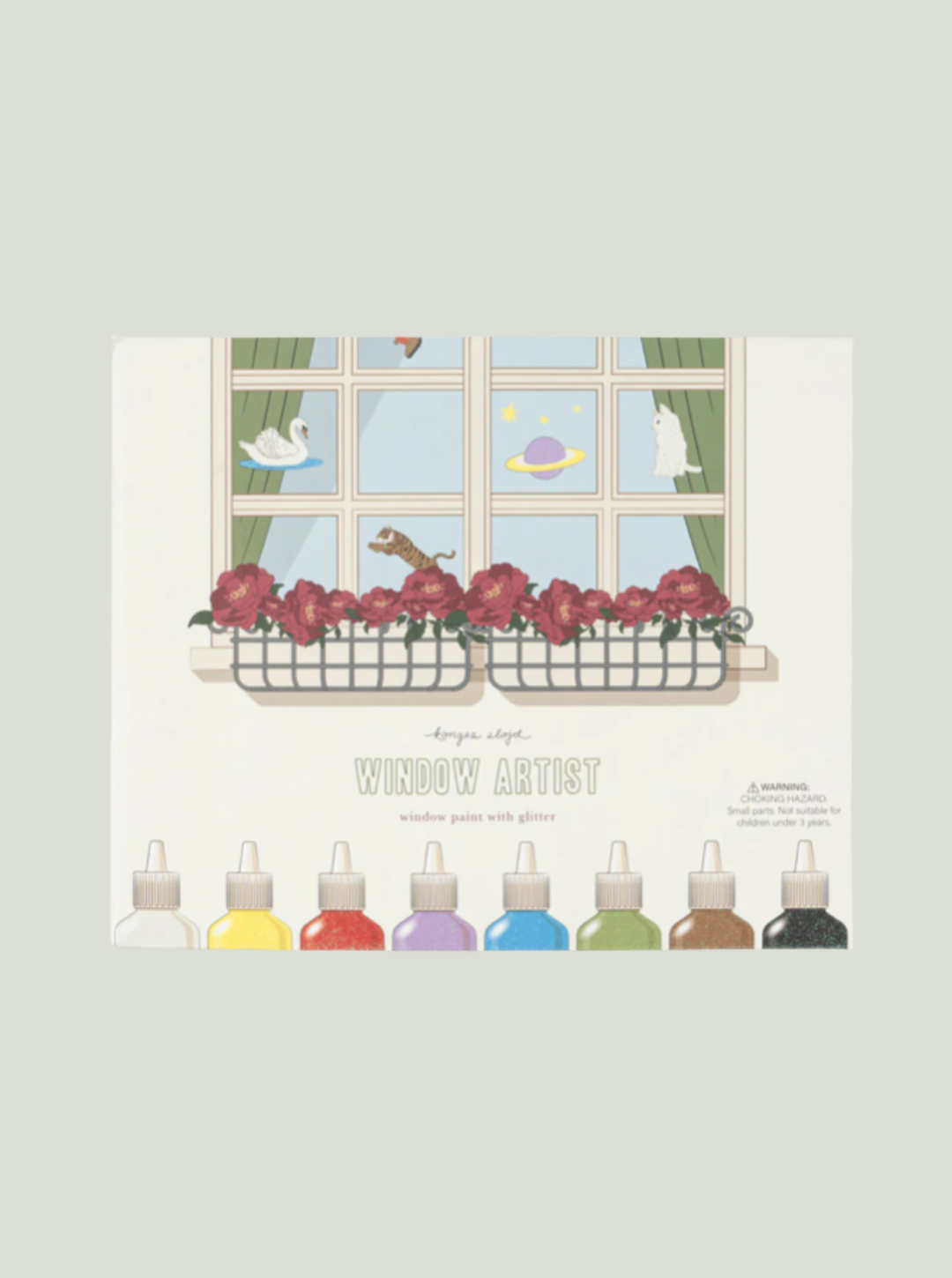 Zestaw kreatywny WINDOW ARTIST multi Konges Sløjd