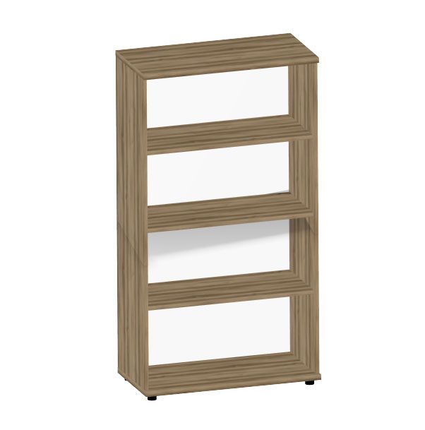 HEBE TS413 regał 80,2x40x148,8h (Kolor korpusu: Orzech Saleve)