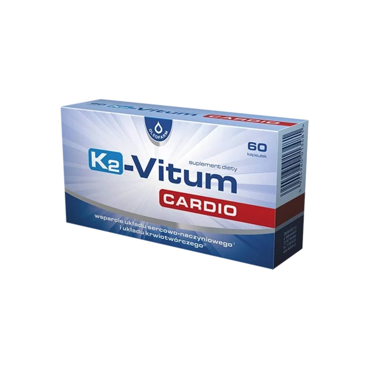K2-vitum cardio, 60 kapsułek (data ważności: 28.02.2026)