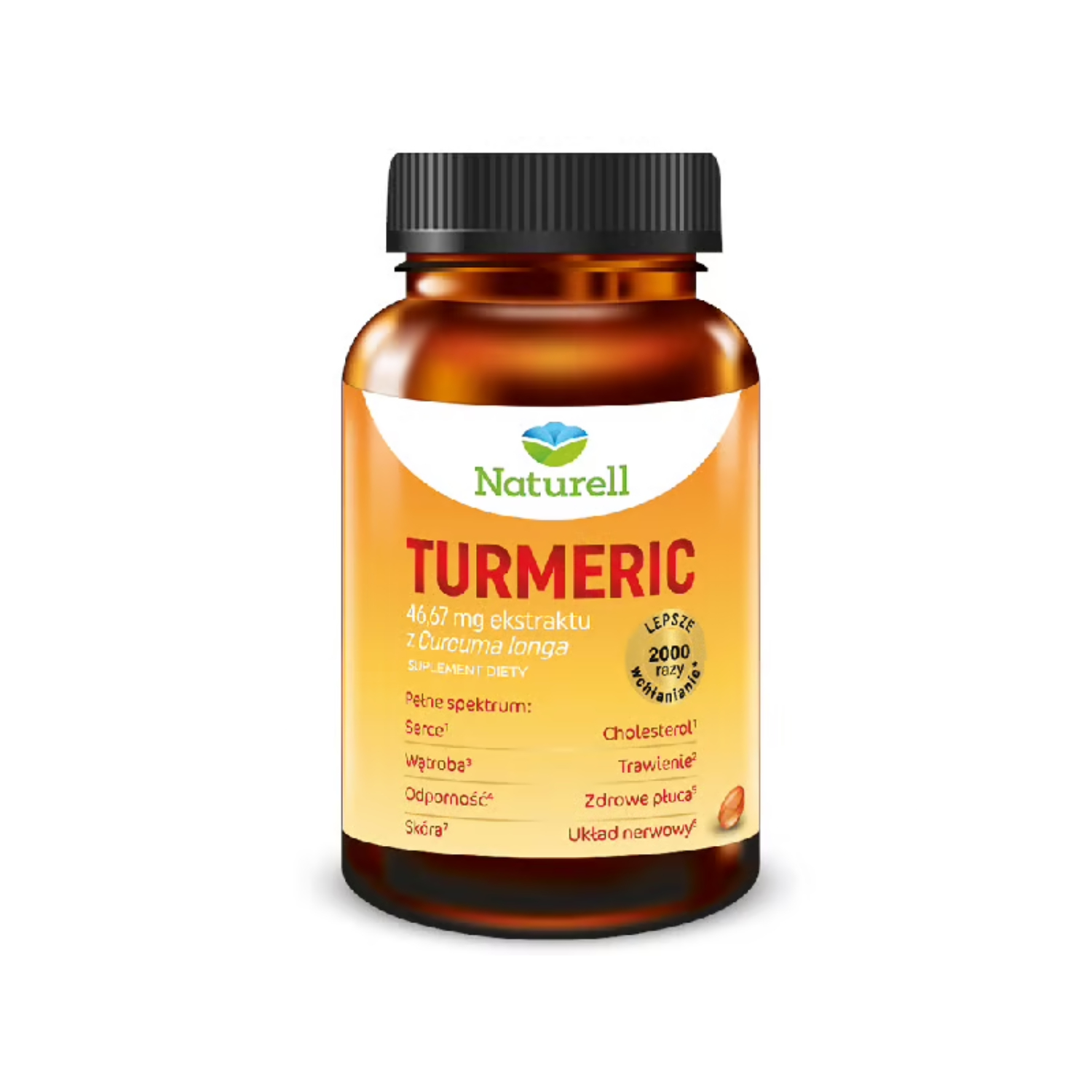 Naturell turmeric, 60 kapsułek