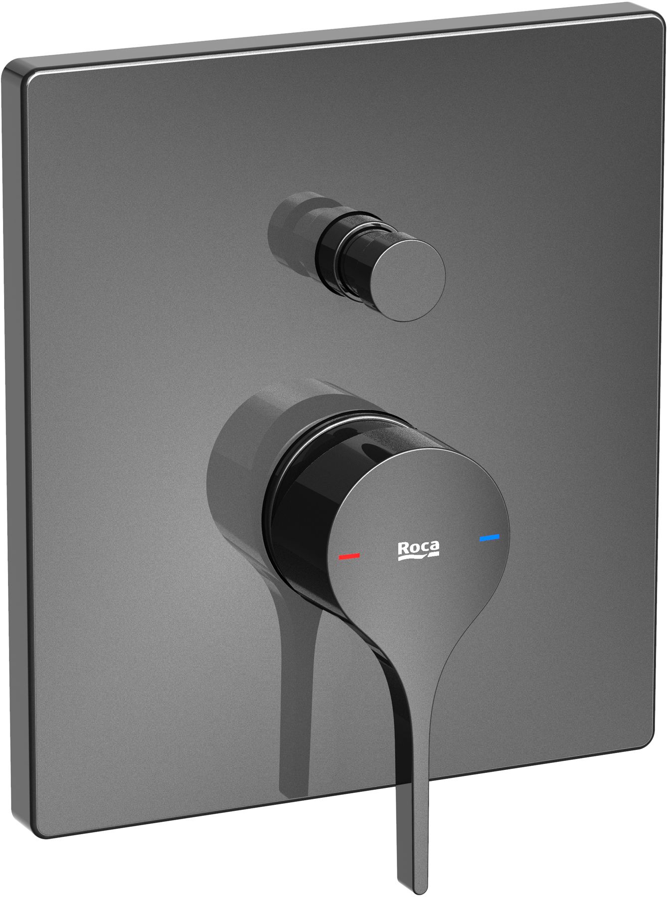 Roca Insignia Black bateria wannowo-prysznicowa podtynkowa czarna A5A0B3ACN0