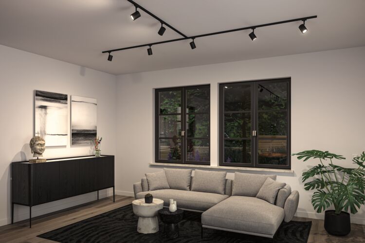 Paulmann Urail Lux lampa do szynoprzewodów 1x10 W czarny mat 95633