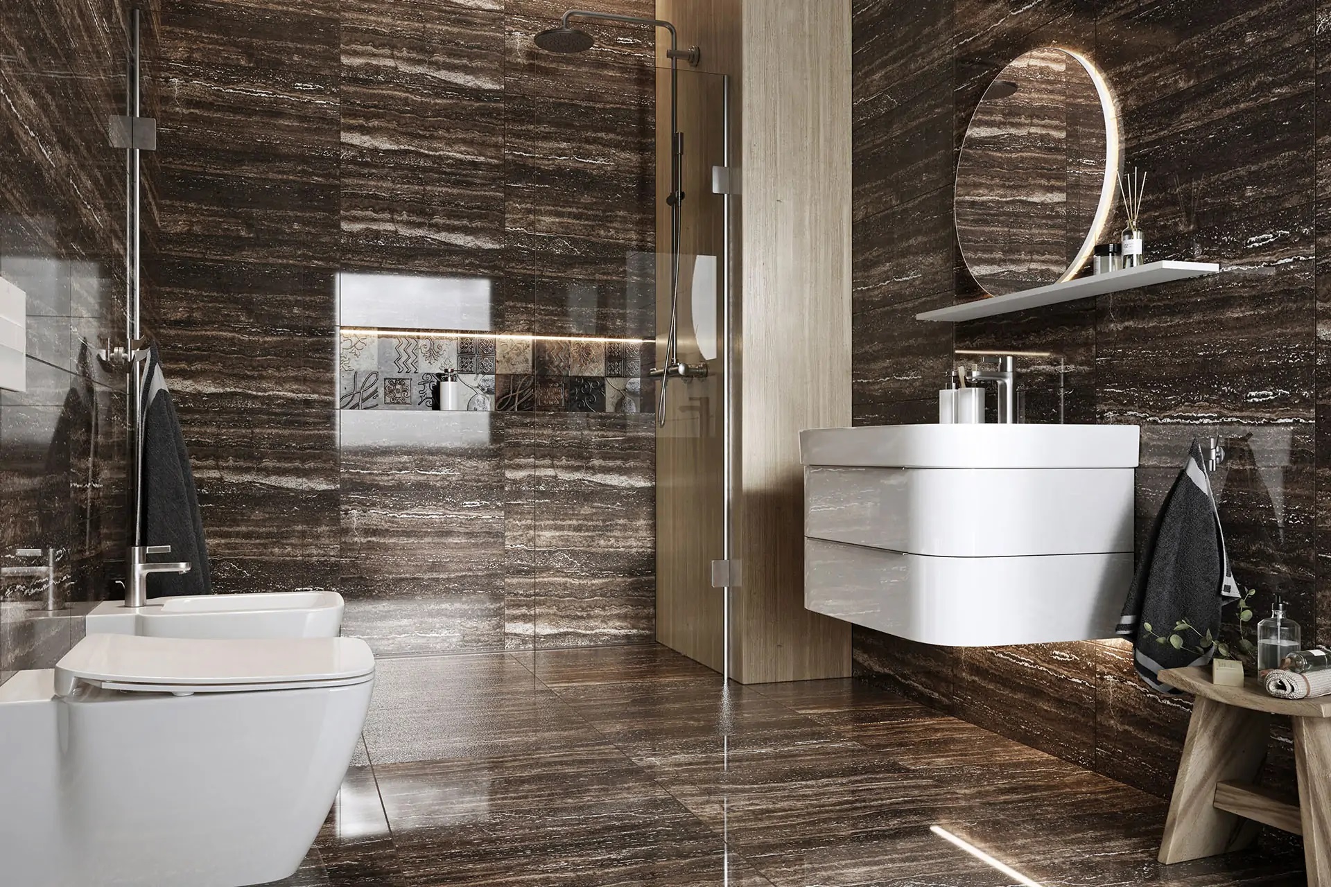 Ceramstic Cente Notte Poler płytka ścienno-podłogowa 60x60 cm