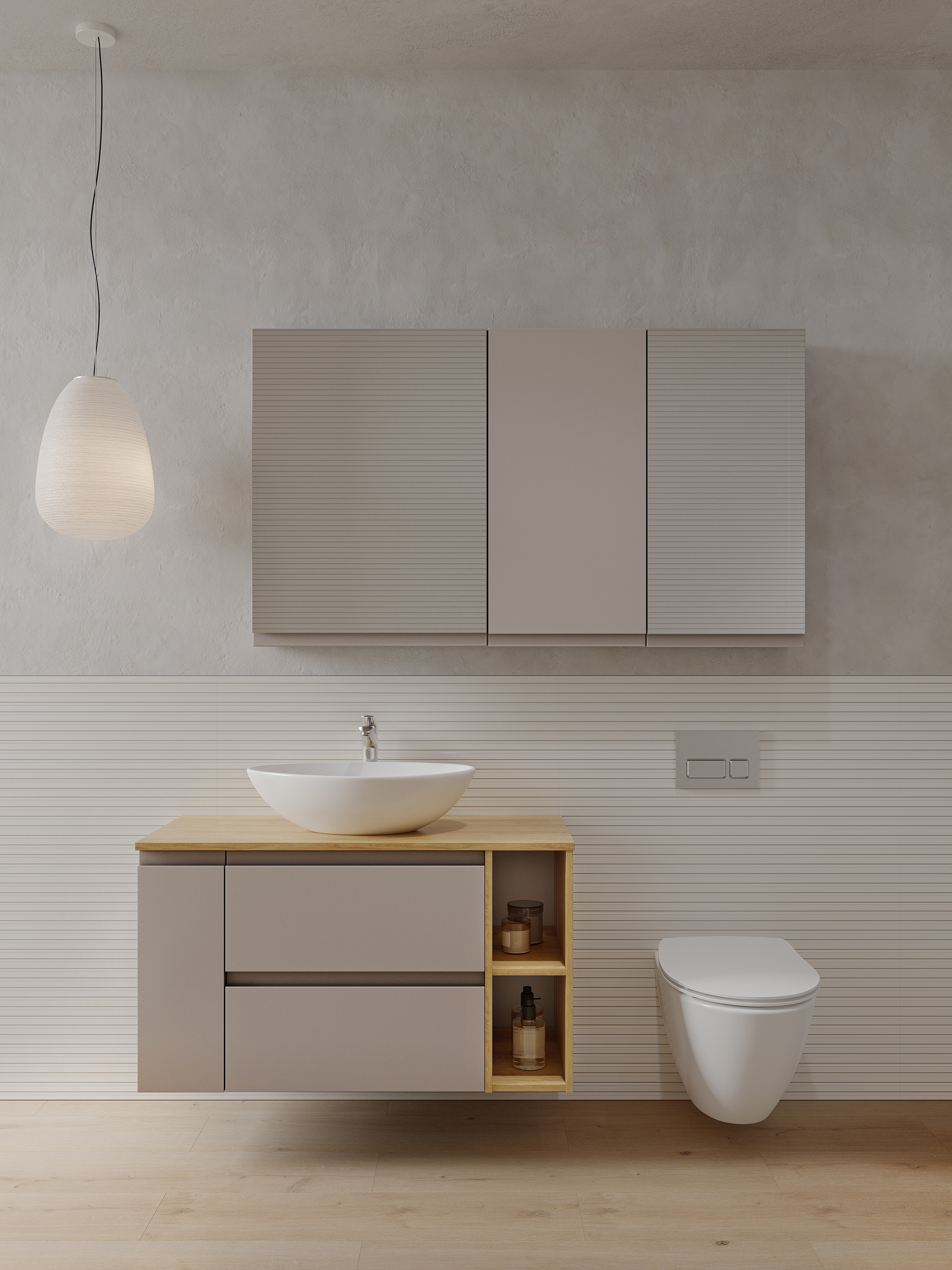 Cersanit Moduo szafka 20x44,6x55 cm boczna wisząca kaszmir S590-117 - Wysyłka w 24h