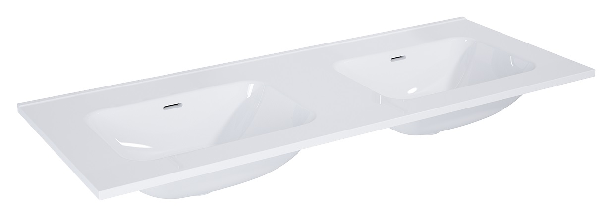 Elita Skappa umywalka 121x46 cm prostokątna meblowa-podwójna biała RE041200068060