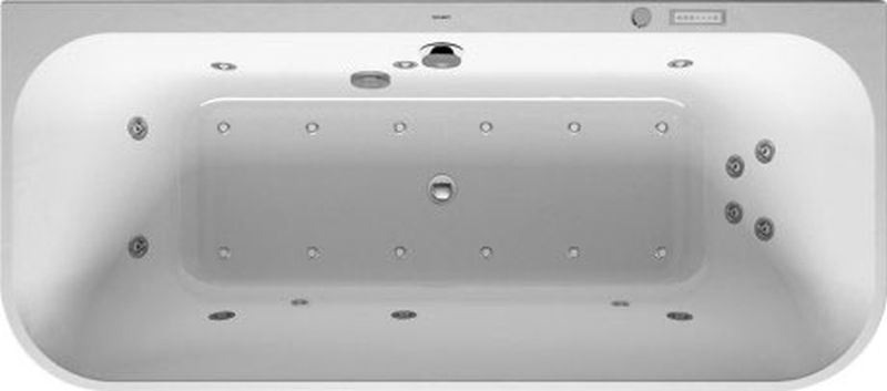 Duravit Happy D.2 wanna z hydromasażem 180x80 cm prostokątna biała 760318000CE1000