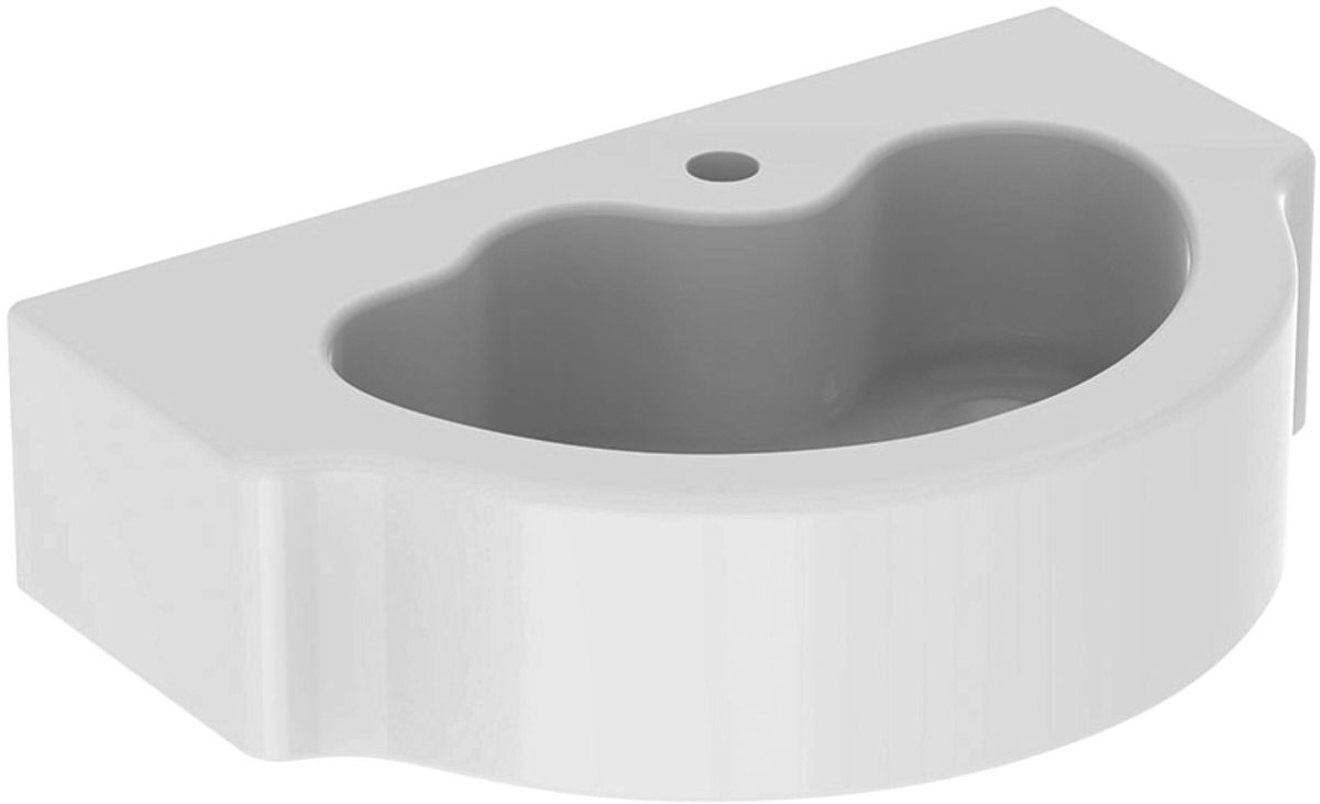 Geberit Bambini umywalka 60x40 cm półokrągła biała 326060000