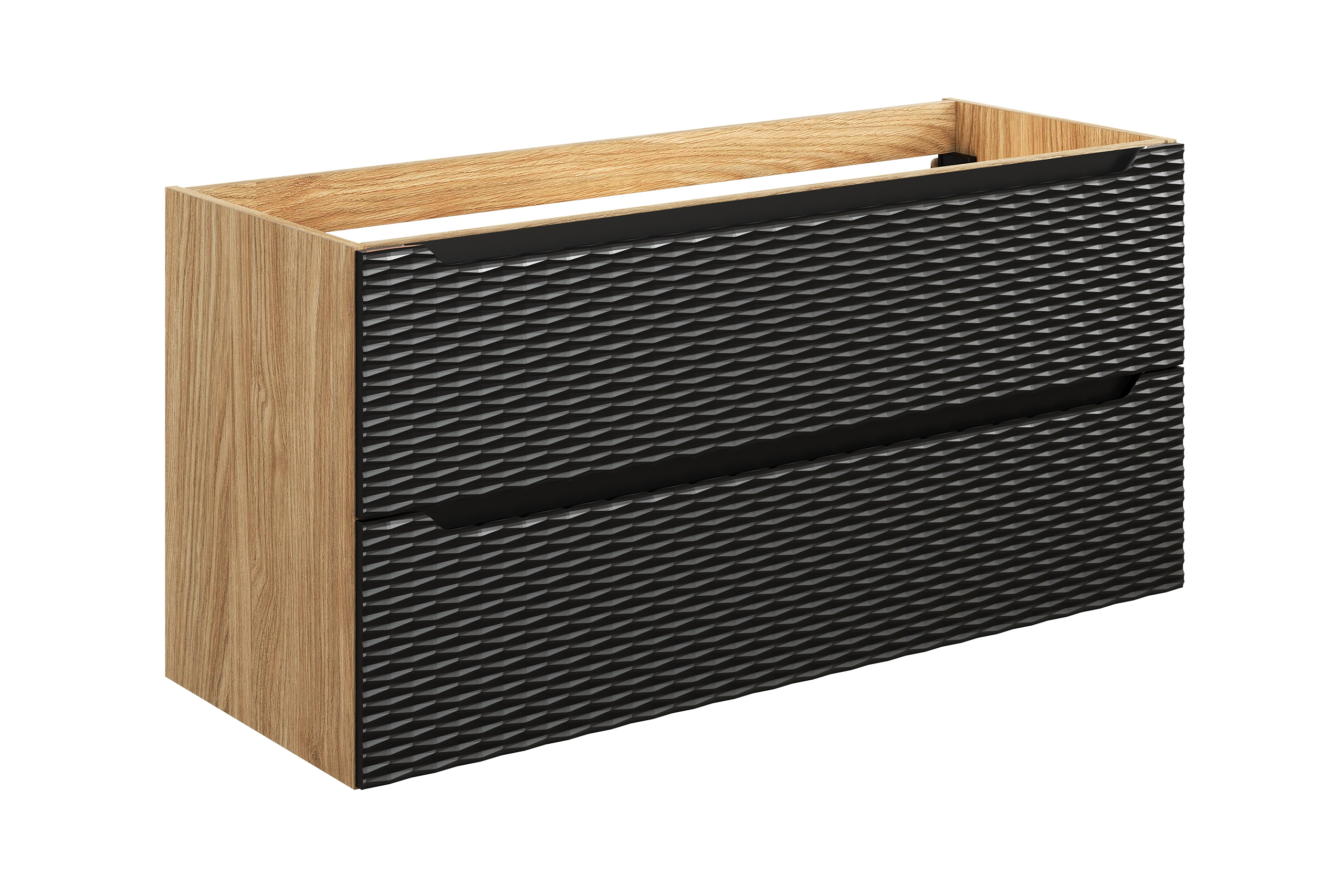 Comad Ocean Black szafka 120x46x57 cm czarna-dab OCEAN BLACK 82-120-2S