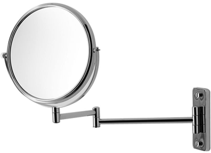 Duravit D-Code lusterko kosmetyczne 20x20 cm okrągłe chrom 0099121000
