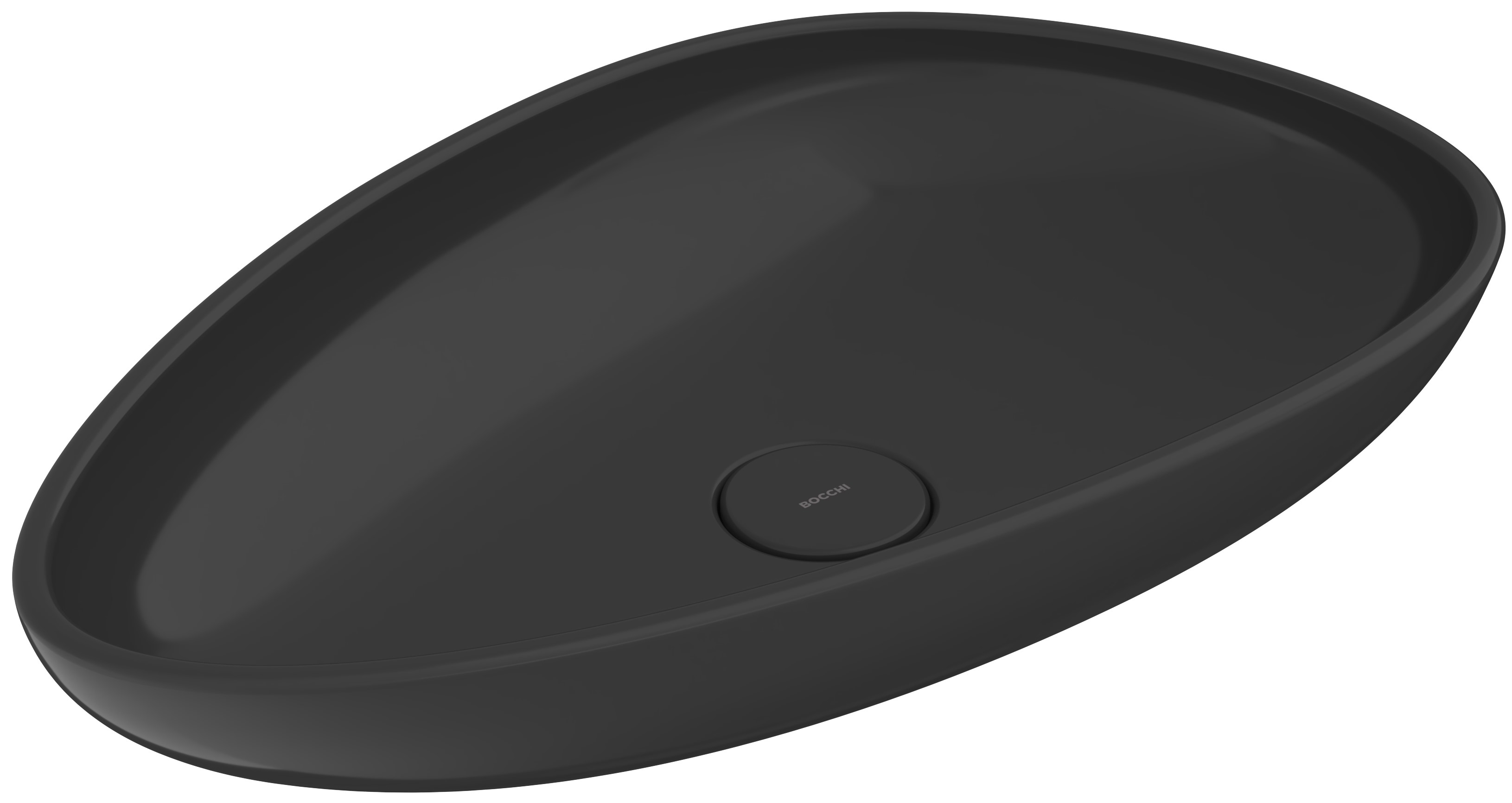 Bocchi Etna umywalka 58x37 cm nablatowa czarna 1114-005-0125