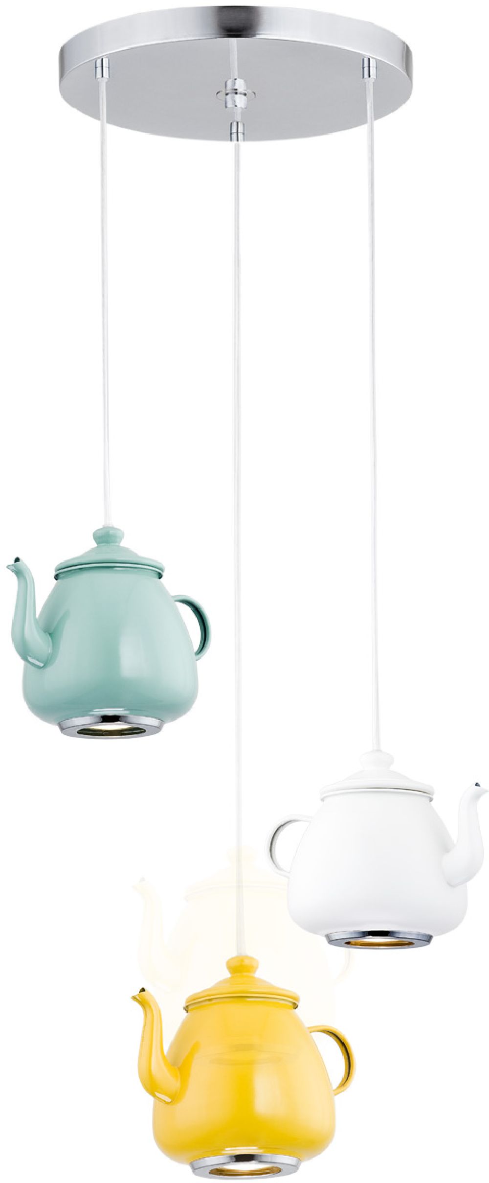 Argon Jamajka lampa wisząca 3x5W miętowy/żółty/biały 1326