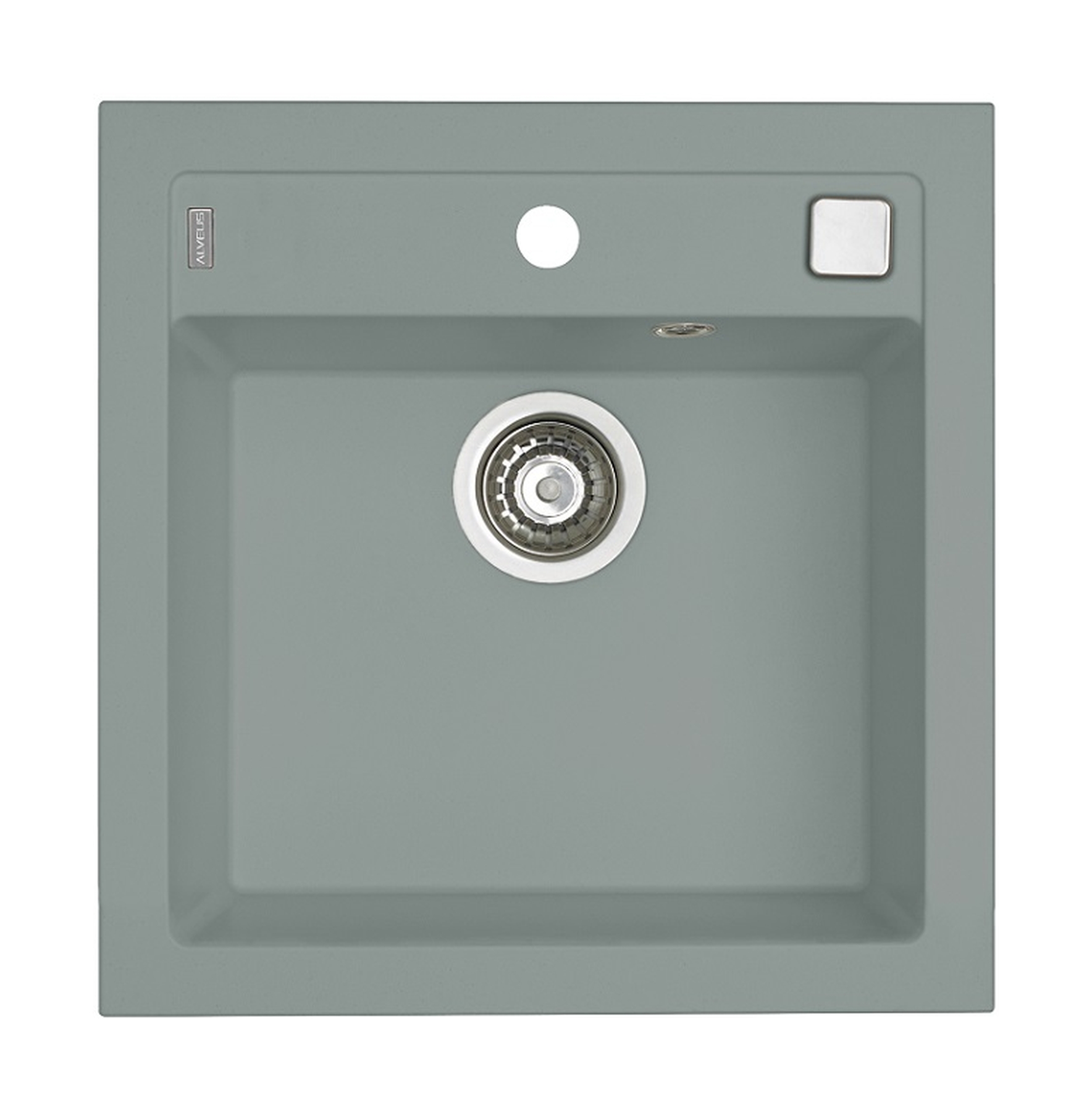 Alveus Formic 20 POP-UP zlewozmywak granitowy 52x51 cm 1-komorowy beton 4402081
