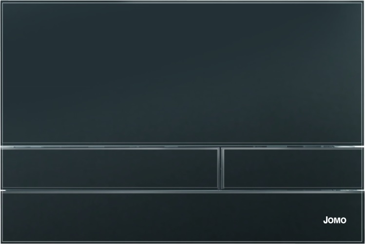 Werit Exclusive 2.1 przycisk spłukujący do WC szkło czarny mat/ramka czarny 102-000000215