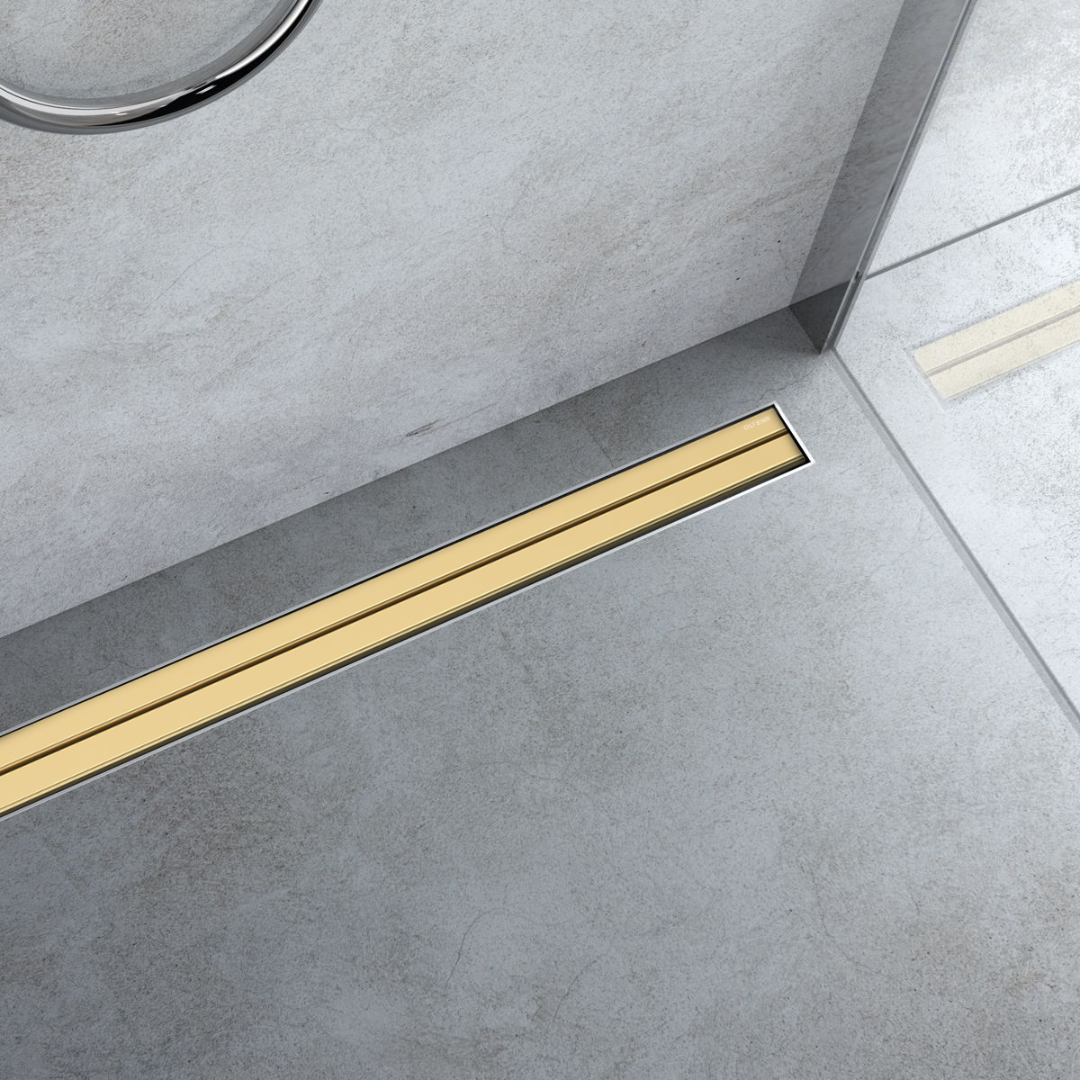 Oltens Langan Slim maskownica odpływu liniowego 80 cm złoty 30019800