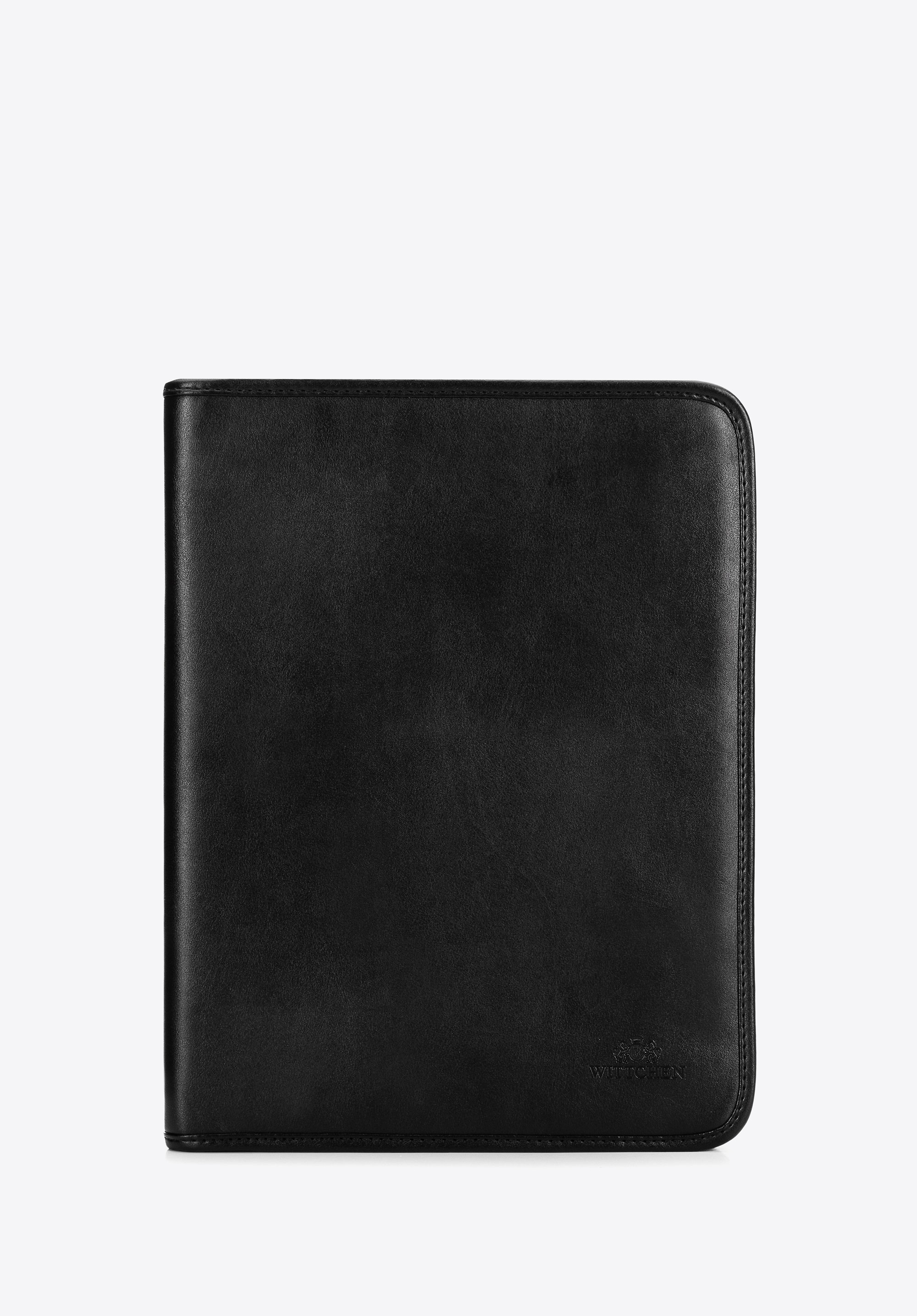 Aktówka męska na dokumenty z kieszeniami czarna