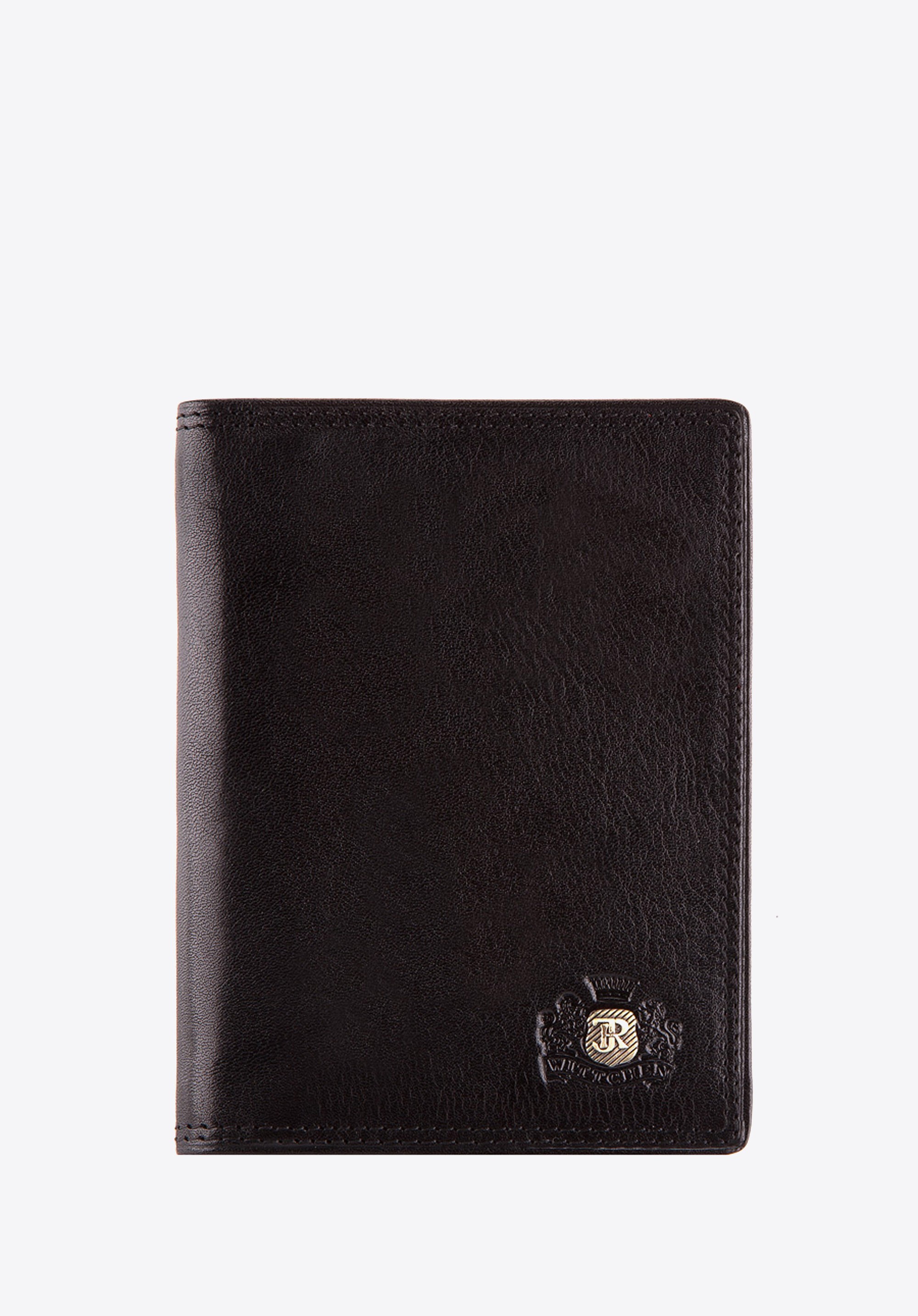 Etui na dokumenty skórzane klasyczne czarne