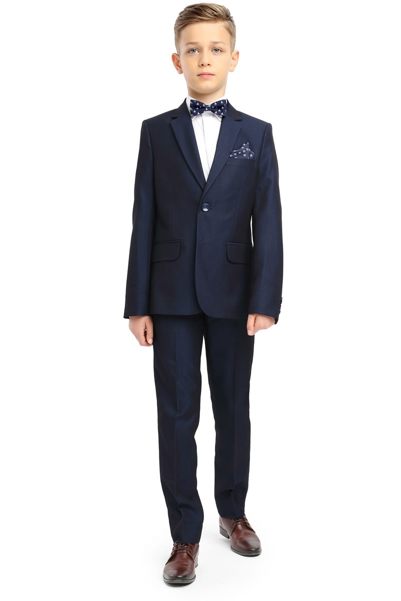 Granatowy garnitur chłopięcy ENZO