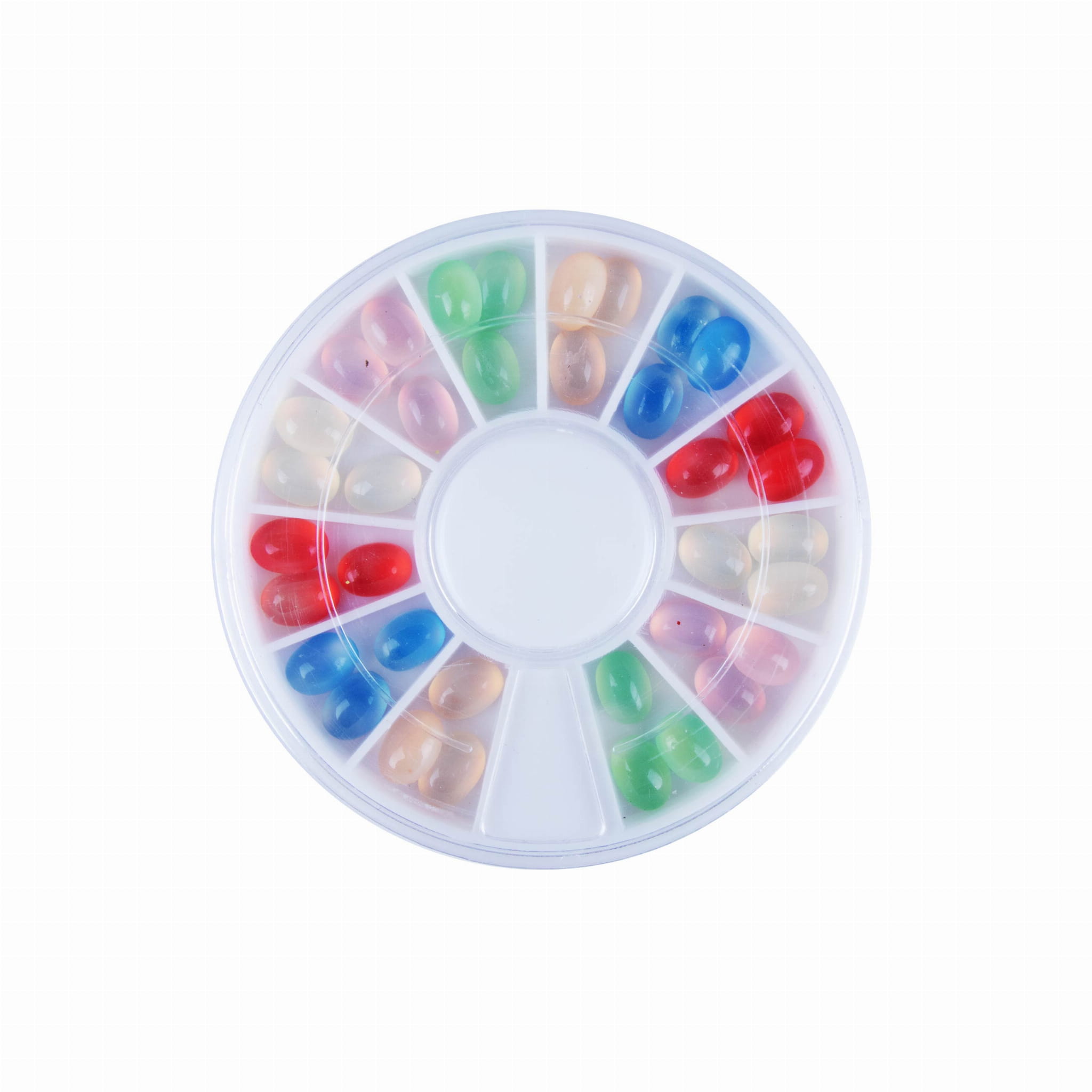 Ozdoby do paznokci karuzela z ozdobami mix kolorów Nr 5