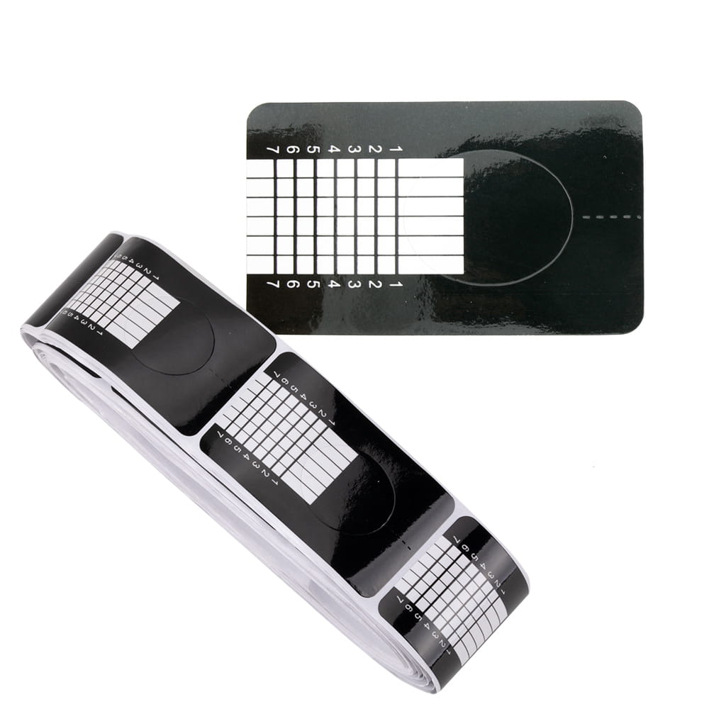 Szablony formy wąskie czarne 100 szt