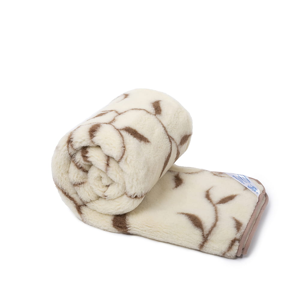 koc wełniany merynos australijski, wzór benjamin 140x200 (+-5cm)