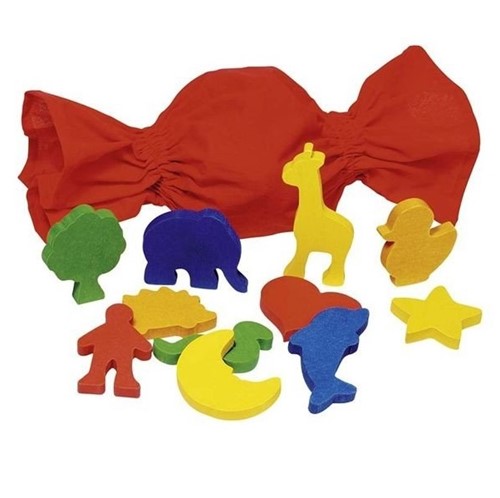 Cause gra Kształty w bawełnianym woreczku 12 szt.
