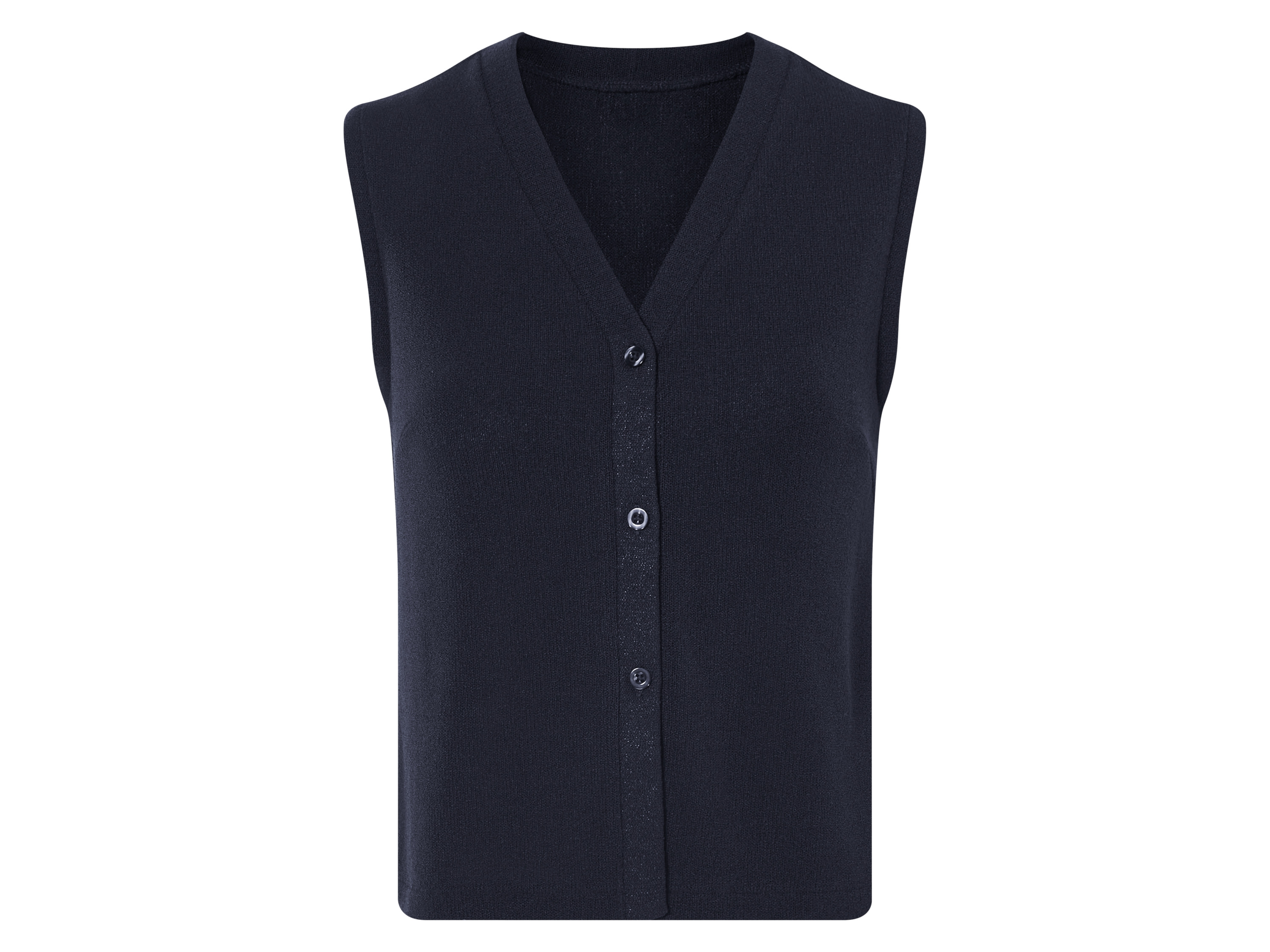 esmara Kamizelka damska z grubego materiału strukturalnego Granatowy, XS 32/34