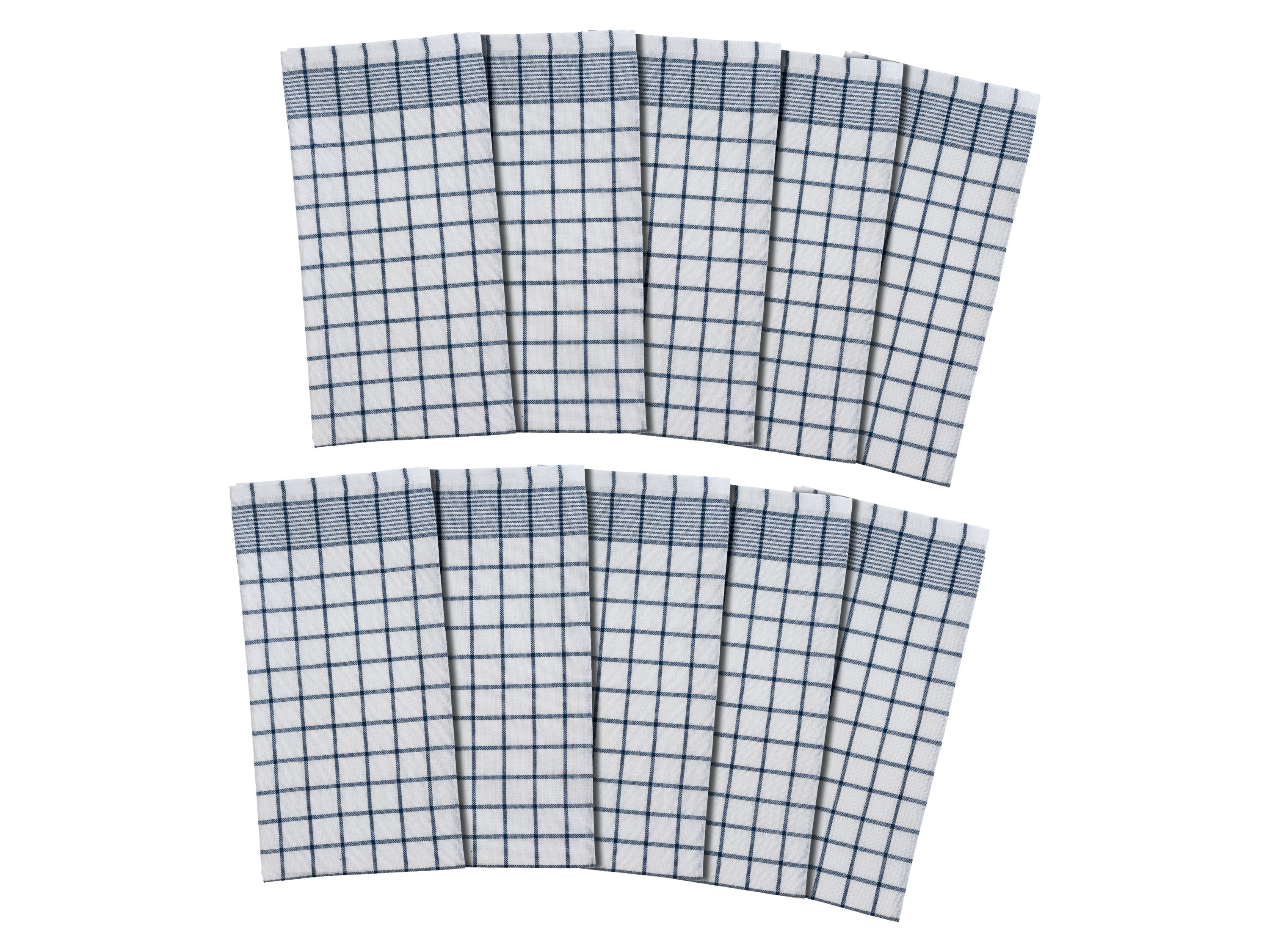 W5 Zestaw 10 ściereczek kuchennych Niebieski