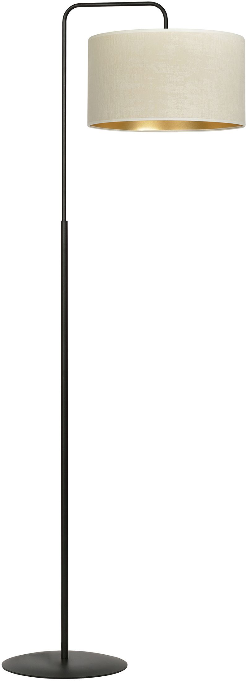 Darmowa Dostawa - Lampa stojąca 1x15 W biała-czarna-złota Emibig Hilde 1052LP1