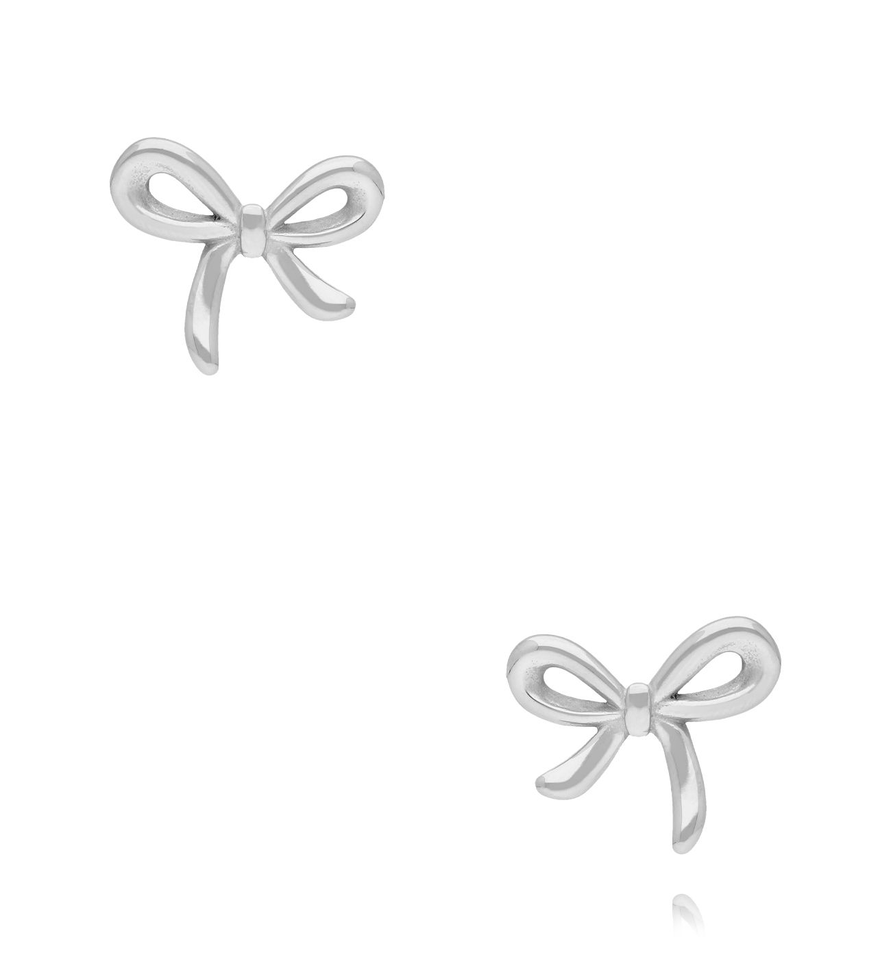 Kolczyki kokardki srebrne KSY0327