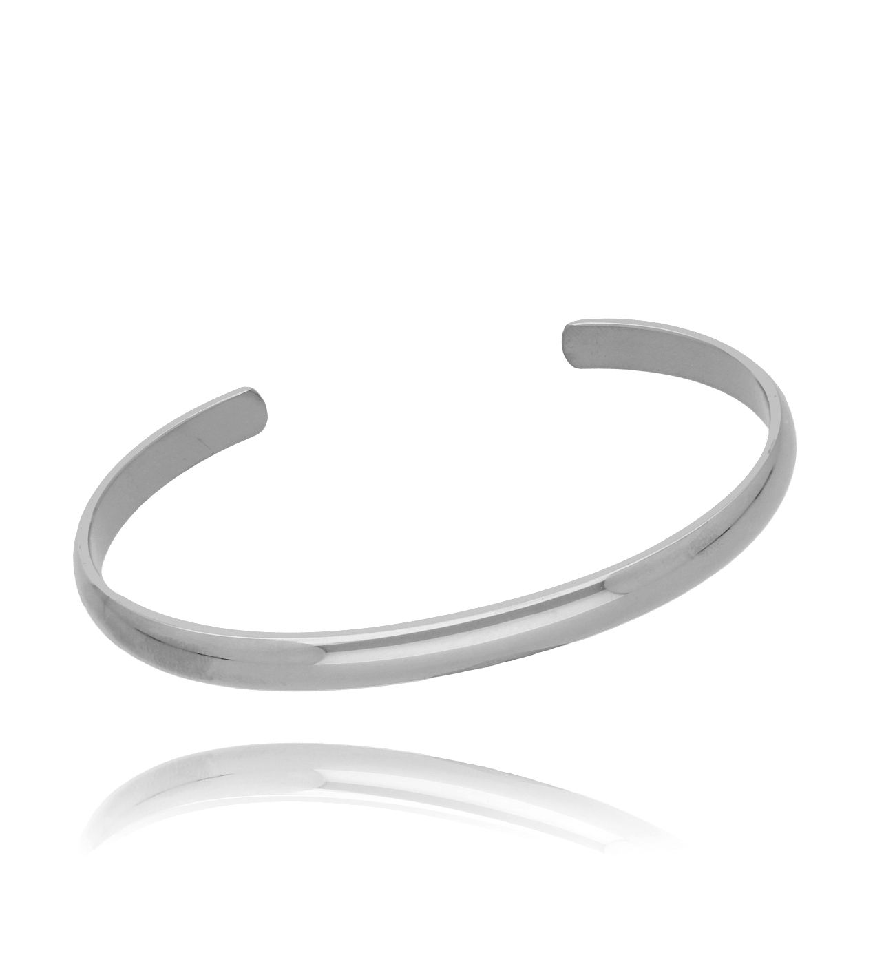Bransoletka klasyczna obręcz srebrna Jamie - By Dziubeka